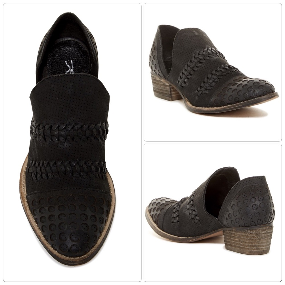 Rebels Charlette Leather Cutout Booties